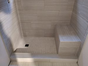 Woodland Park Bathroom Tile Installation custom shower floor tile install 300x225